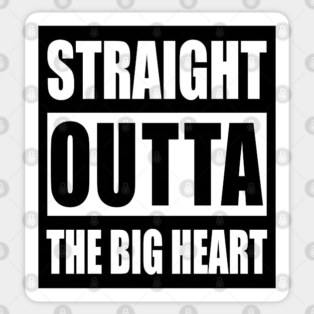 Straight Outta The Big Heart - Houston City, Texas, USA Pride, Traveler Souvenir Gift For Men, Women & Kids Sticker by Art Like Wow Designs